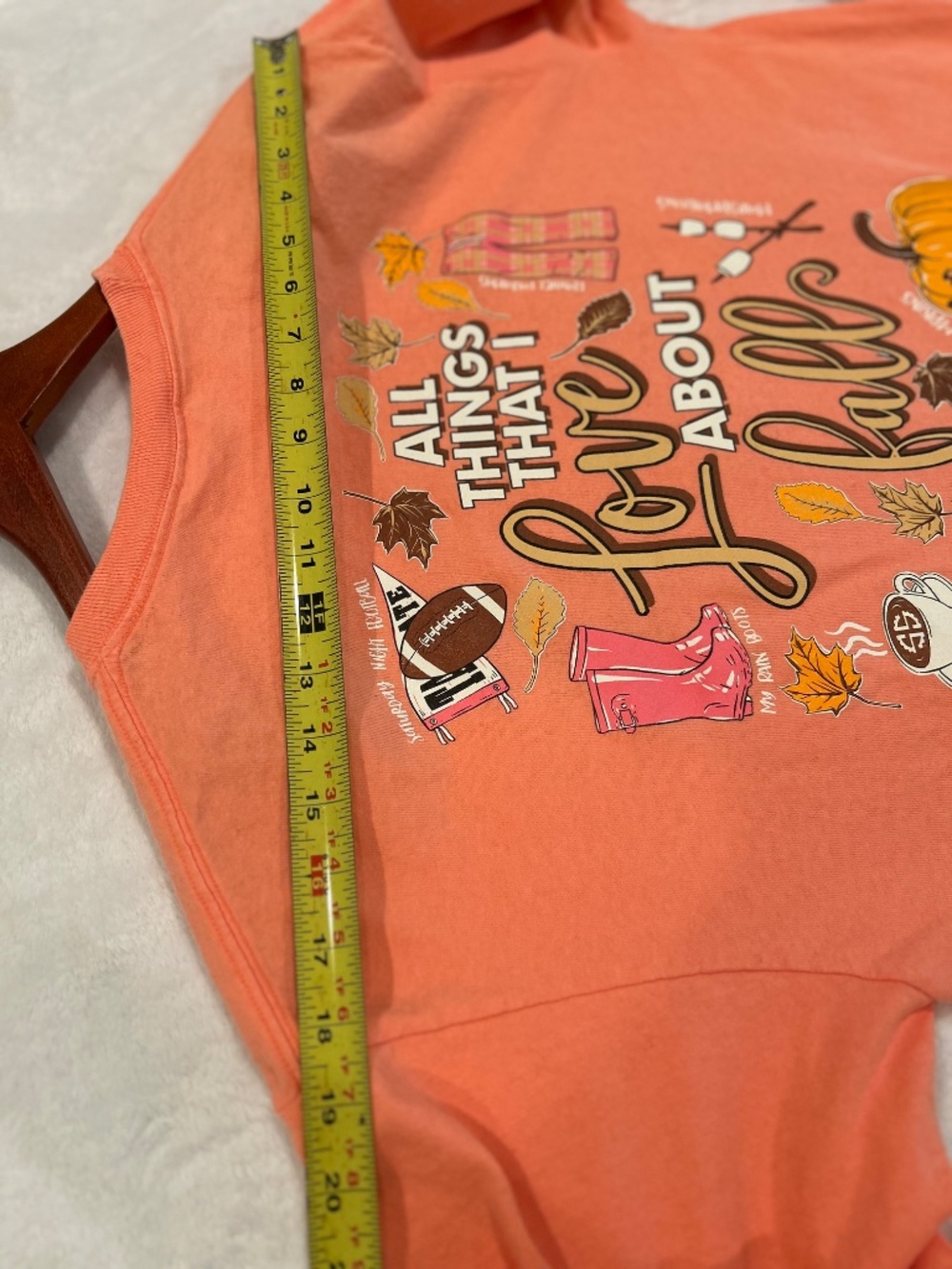 Long Sleeve Tee by Simply Southern I love Fall Large - Picture 3 of 8